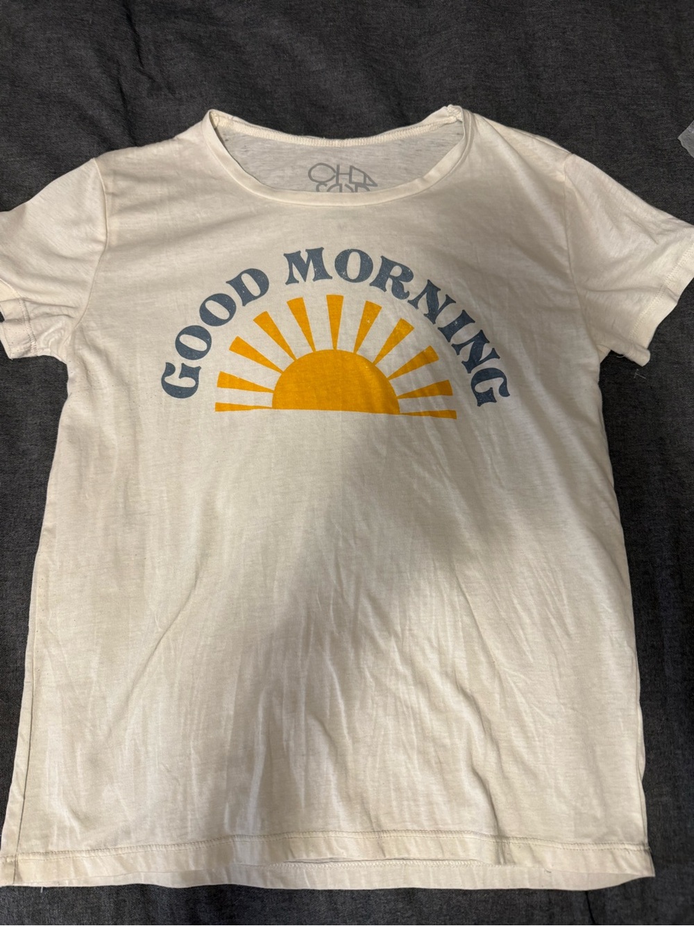 Good Morning Sun Graphic Tee - White